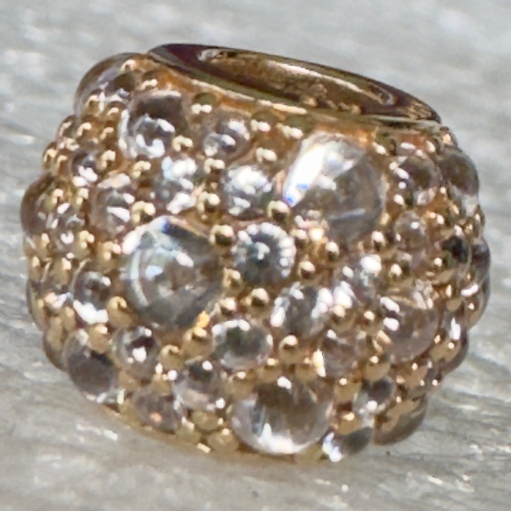 NEW❗️100% Authentic Pandora 14k Gold Yellow Shimmering Droplets Charm - Picture 8 of 10